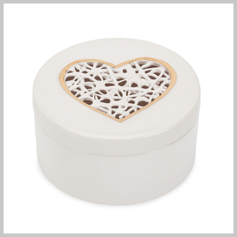 Tangled Heart Trinket Box with lustre detailing