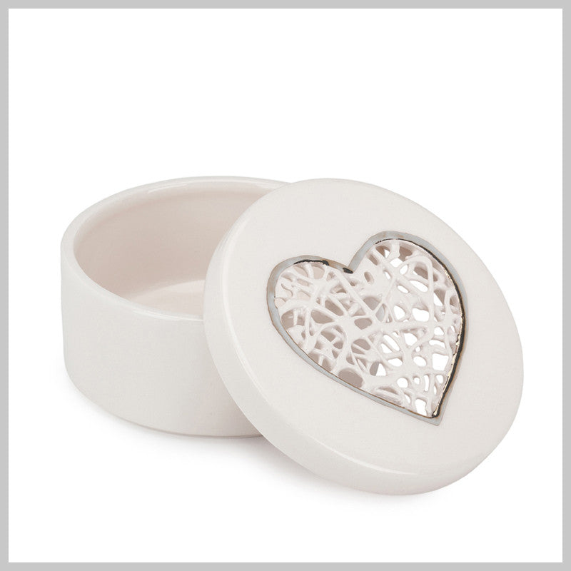 Tangled Heart Trinket Box with lustre detailing