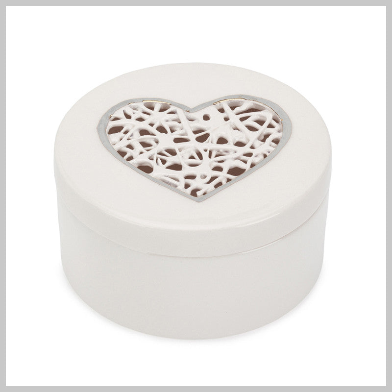 Tangled Heart Trinket Box with lustre detailing