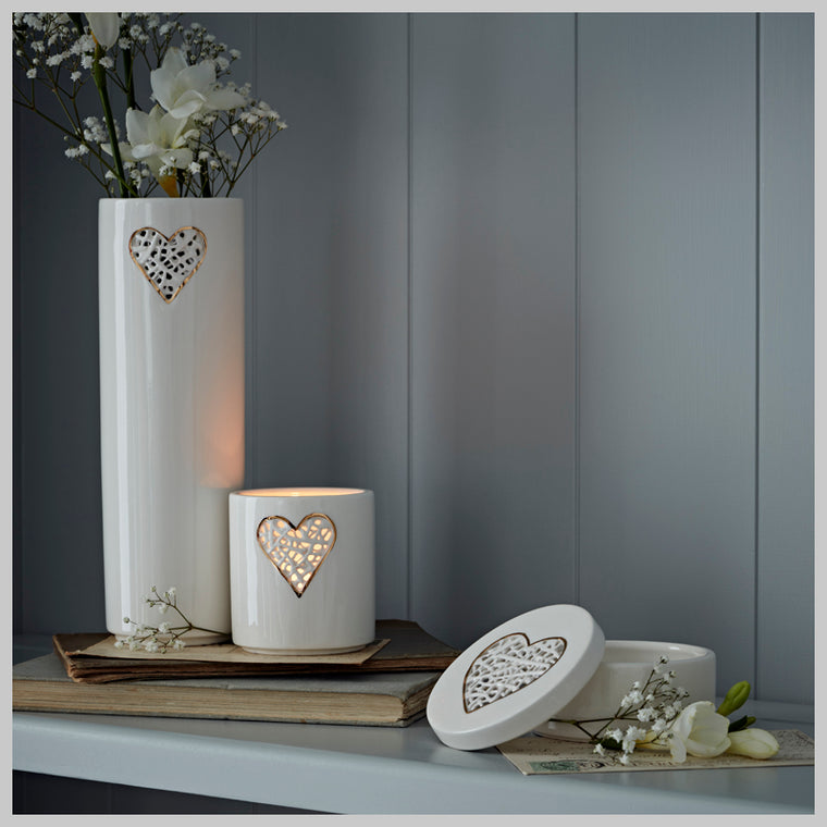 Tangled Heart Gift Collection with Gold lustre detailing