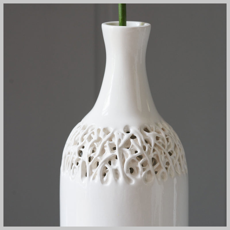 Tangled Fragment Tall Bottle Vessel